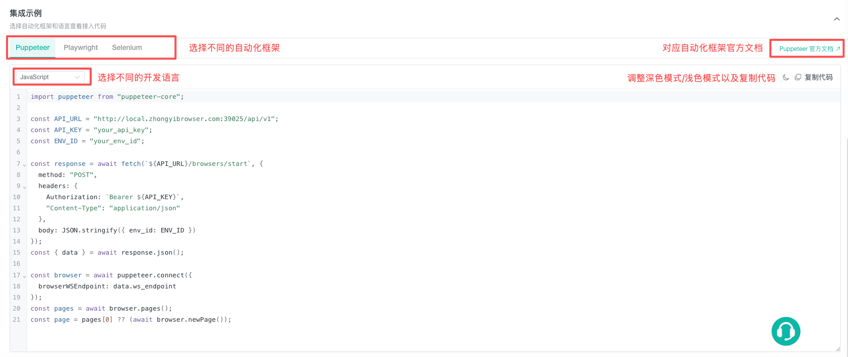 API 集成示例