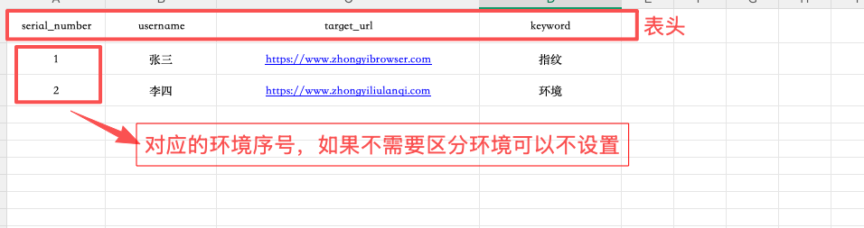 Excel 素材表头和数据行